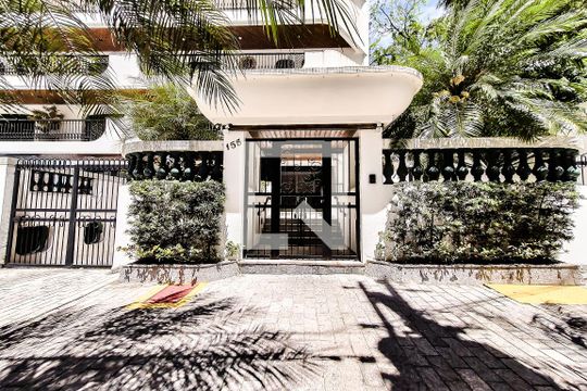 Fachada do Prédio de apartamento para alugar com 4 quartos, 179m² em Barra Funda, Guarujá