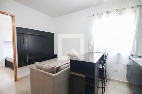 sala / cozinha de apartamento à venda com 1 quarto, 28m² em Chora Menino, São Paulo