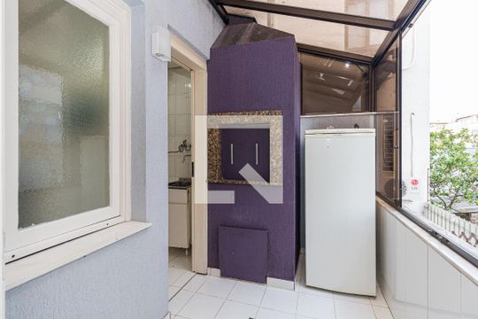 Varanda da Cozinha de apartamento para alugar com 1 quarto, 55m² em São João, Porto Alegre