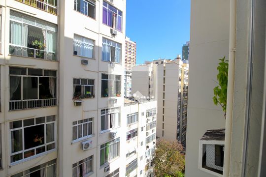 Vista da Sala de apartamento à venda com 2 quartos, 65m² em Flamengo, Rio de Janeiro