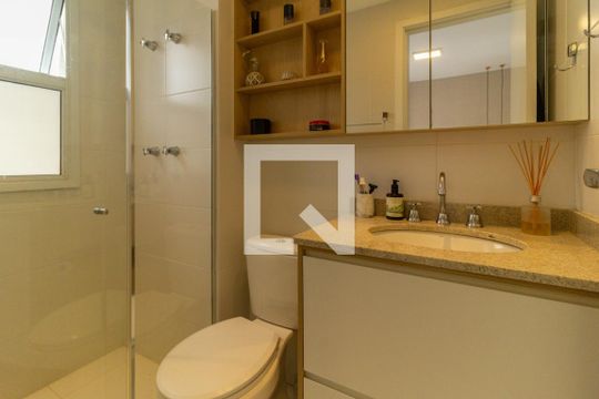 Banheiro do quarto 1 de apartamento para alugar com 2 quartos, 43m² em Vila Mariana, São Paulo