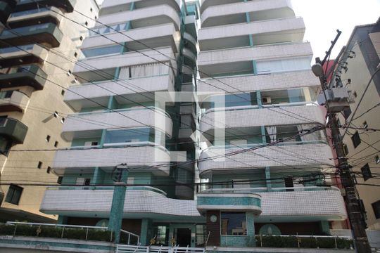 Fachada do Prédio de apartamento para alugar com 1 quarto, 54m² em Boqueirão, Praia Grande