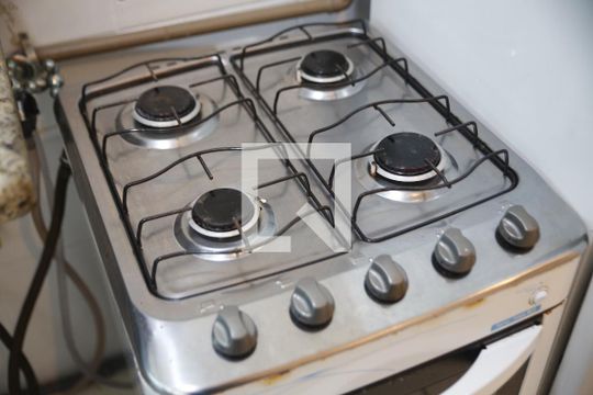 Cozinha de apartamento para alugar com 1 quarto, 54m² em Boqueirão, Praia Grande
