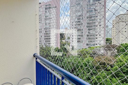 Varanda da Sala de apartamento para alugar com 2 quartos, 57m² em Chácara Klabin, São Paulo