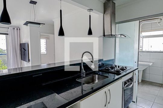 Cozinha de apartamento para alugar com 2 quartos, 57m² em Chácara Klabin, São Paulo