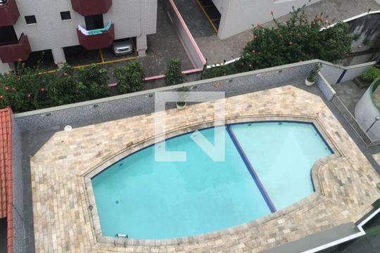 Área comum - Piscina de apartamento para alugar com 3 quartos, 127m² em Guilhermina, Praia Grande