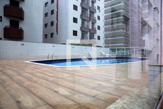 Área comum - Piscina de apartamento para alugar com 3 quartos, 127m² em Guilhermina, Praia Grande