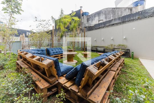 Área comum - Churrasqueira de kitnet/studio à venda com 1 quarto, 27m² em Pinheiros, São Paulo