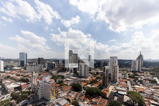 Varanda - Vista de kitnet/studio à venda com 1 quarto, 27m² em Pinheiros, São Paulo
