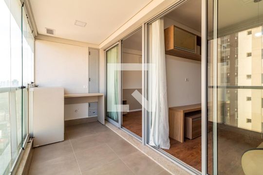 Varanda de kitnet/studio para alugar com 1 quarto, 39m² em Centro, Guarulhos