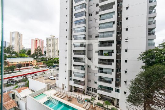 Vista da Varanda da Sala  de apartamento para alugar com 1 quarto, 29m² em Vila Santa Catarina, São Paulo