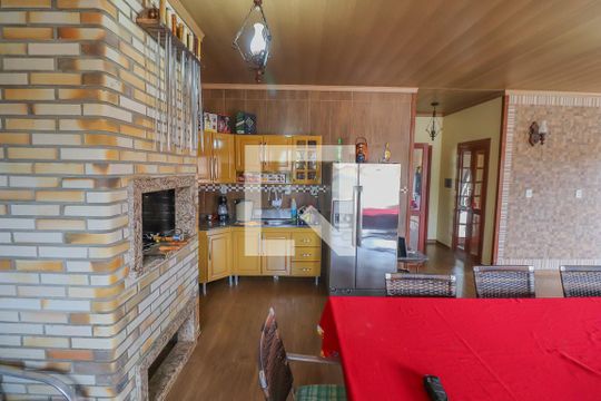 cozinha de casa à venda com 2 quartos, 93m² em Feitoria, São Leopoldo