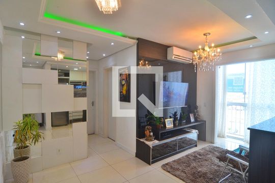 Sala de apartamento para alugar com 2 quartos, 52m² em Fátima, Canoas