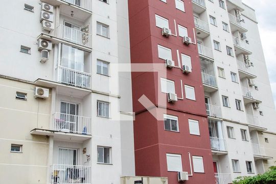 Fachada do bloco de apartamento para alugar com 2 quartos, 52m² em Fátima, Canoas