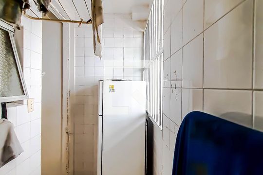 Área de Serviço de apartamento à venda com 1 quarto, 40m² em Centro, Guarujá