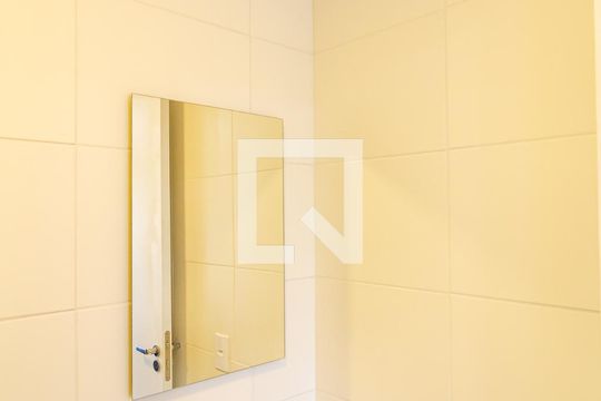 Banheiro Social de apartamento para alugar com 1 quarto, 25m² em Vila Clementino, São Paulo