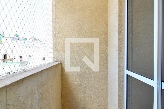 Varanda da Sala de apartamento para alugar com 2 quartos, 48m² em Vila João Ramalho, Santo André