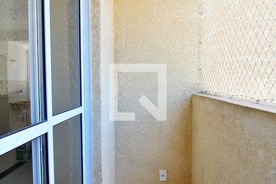 Varanda da Sala de apartamento para alugar com 2 quartos, 48m² em Vila João Ramalho, Santo André