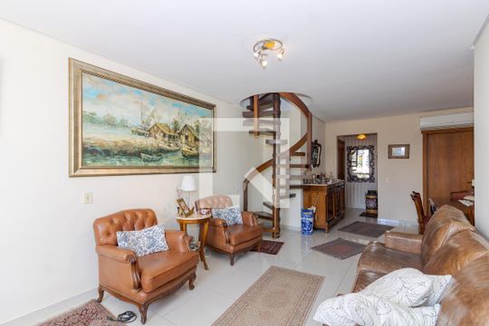 Sala de apartamento para alugar com 3 quartos, 371m² em Petrópolis, Porto Alegre