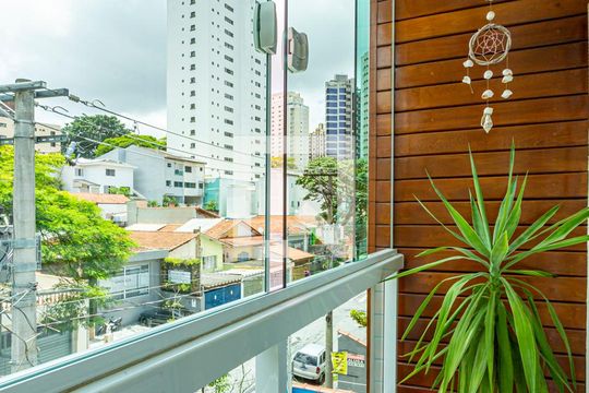 Varanda da Suite de apartamento à venda com 2 quartos, 143m² em Jardim Bela Vista, Santo André