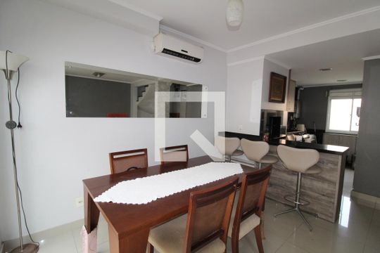 sala de jantar de casa de condomínio para alugar com 3 quartos, 100m² em Estância Velha, Canoas