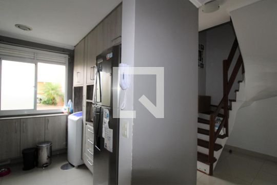 cozinha de casa de condomínio à venda com 3 quartos, 100m² em Estância Velha, Canoas