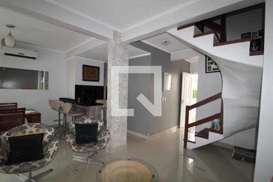 sala de casa de condomínio para alugar com 3 quartos, 100m² em Estância Velha, Canoas