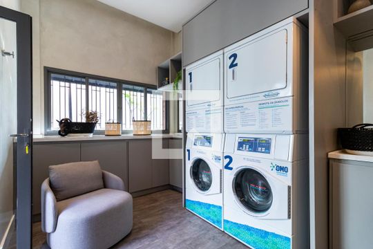 Área comum - Lavanderia de kitnet/studio para alugar com 1 quarto, 27m² em Jardim Vila Mariana, São Paulo