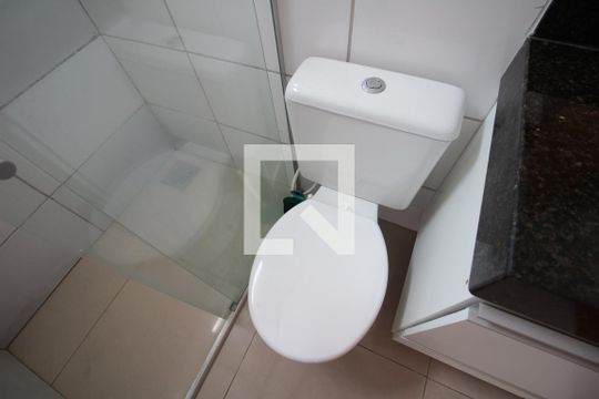 Banheiro Social de apartamento para alugar com 1 quarto, 32m² em Paquetá, Belo Horizonte