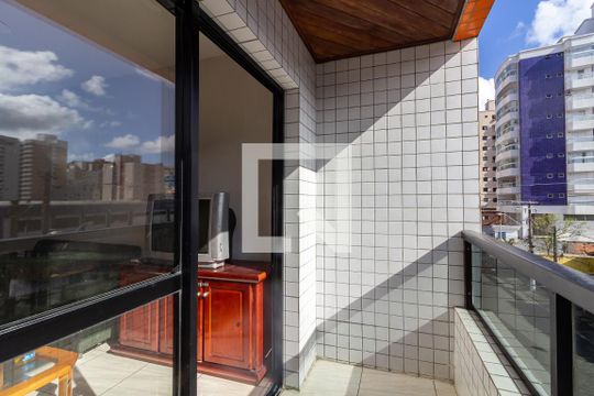 Varanda de apartamento para alugar com 2 quartos, 70m² em Aviação, Praia Grande