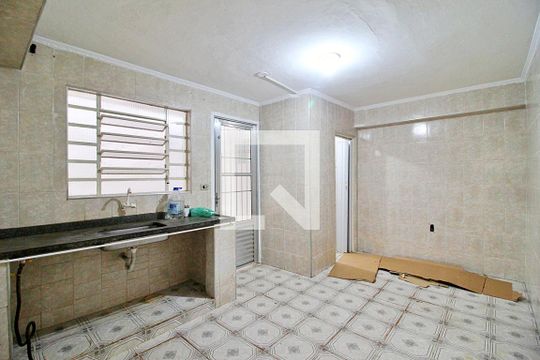 Cozinha e Área de Serviço de casa para alugar com 1 quarto, 40m² em Jardim Ana Maria, Santo André