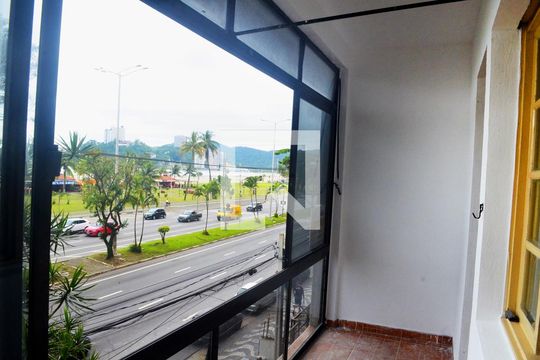 Varanda do Quarto 2 de apartamento para alugar com 3 quartos, 210m² em Itararé, São Vicente