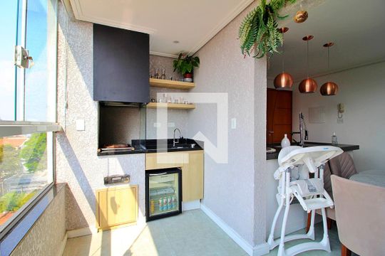 Varanda gourmet de apartamento à venda com 2 quartos, 85m² em Campestre, Santo André