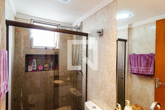 Banheiro Social de apartamento à venda com 2 quartos, 55m² em Vila Parque Jabaquara, São Paulo