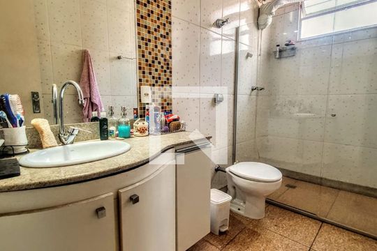 Banheiro da Suíte de apartamento à venda com 3 quartos, 121m² em Cidade Nova, Belo Horizonte