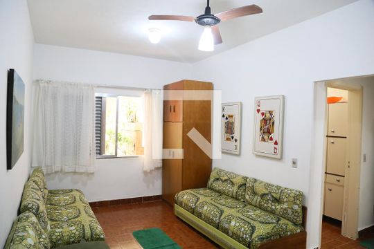Sala de kitnet/studio para alugar com 1 quarto, 50m² em Vila Caiçara, Praia Grande