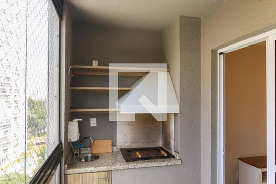 Varanda da Sala de apartamento para alugar com 2 quartos, 78m² em Vila Andrade, São Paulo