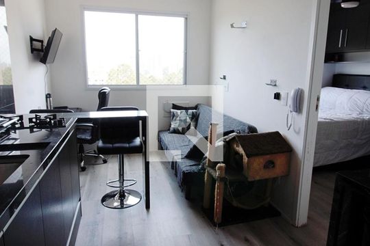 Sala de apartamento à venda com 1 quarto, 24m² em Paraíso do Morumbi, São Paulo