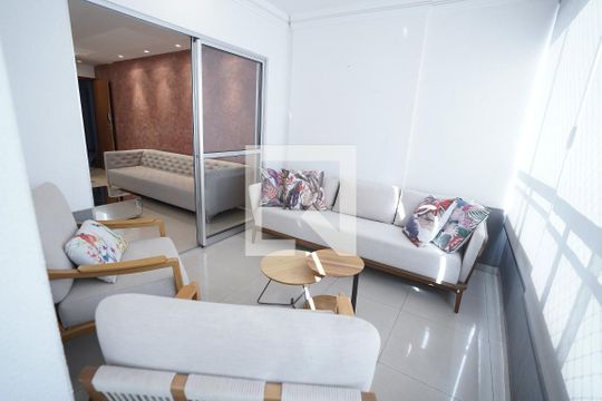 Varanda da Sala de apartamento para alugar com 4 quartos, 119m² em Setor Bueno, Goiânia