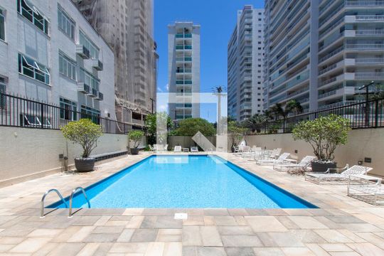 Área Comum - Piscina de apartamento para alugar com 4 quartos, 300m² em Vila Luis Antônio, Guarujá