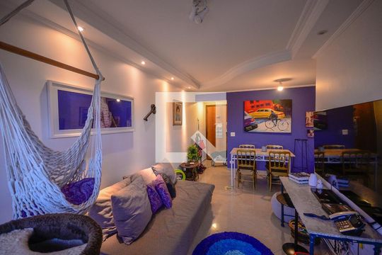 Sala de apartamento à venda com 3 quartos, 75m² em Vila Firmiano Pinto, São Paulo
