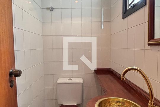 Lavabo de apartamento à venda com 3 quartos, 140m² em Vila Alzira, Santo André