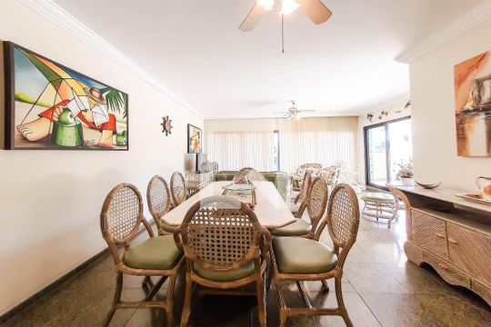 Sala de apartamento para alugar com 4 quartos, 353m² em Parque Enseada, Guarujá