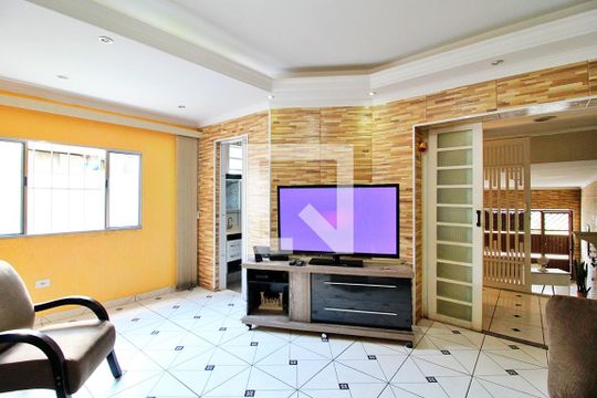 Sala de casa à venda com 3 quartos, 222m² em Parque Novo Oratório, Santo André
