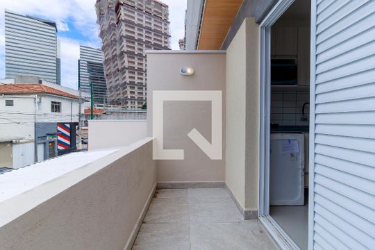 Varanda de kitnet/studio para alugar com 1 quarto, 18m² em Chácara Santo Antônio (zona Sul), São Paulo
