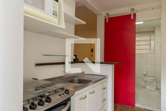 Cozinha  de apartamento para alugar com 1 quarto, 38m² em Vila Mariana, São Paulo