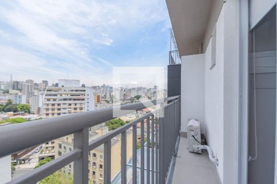 Varanda do Studio de apartamento para alugar com 1 quarto, 20m² em Bela Vista, São Paulo
