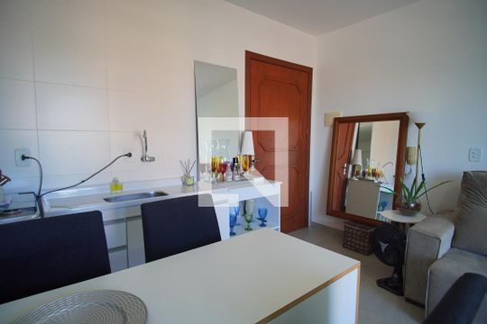 Cozinha de kitnet/studio à venda com 1 quarto, 25m² em Pátria Nova, Novo Hamburgo