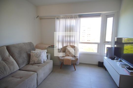Sala - Quarto de kitnet/studio à venda com 1 quarto, 25m² em Pátria Nova, Novo Hamburgo