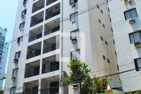 Fachada do Prédio de apartamento para alugar com 1 quarto, 50m² em Itararé, São Vicente